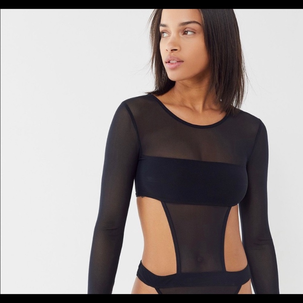 Urban Outfitters cut out mesh bodysuit
